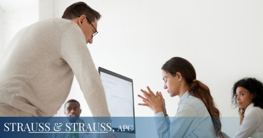 Woman stressed at work