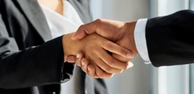 business people shaking hands